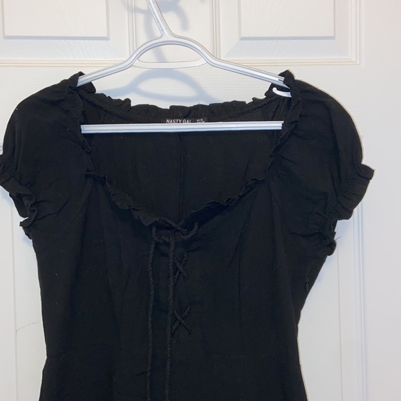 Nasty gal black lace up dress - Picture 5 of 5